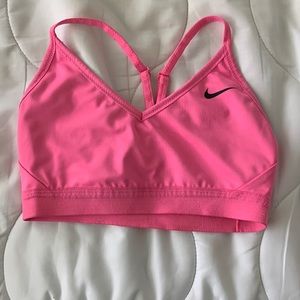 hot pink nike indy bra